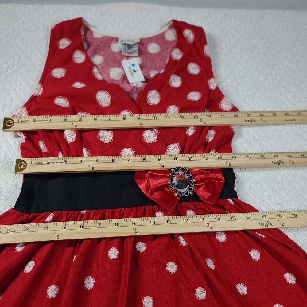 Disney Park Minnie Mouse red polka dot dress Size small Resort Theme park wear - Picture 8 of 12